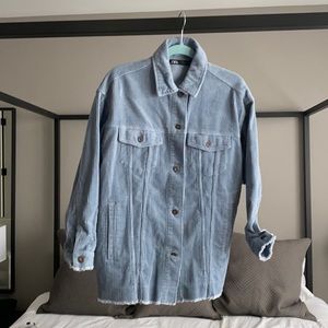 Zara button down shacket